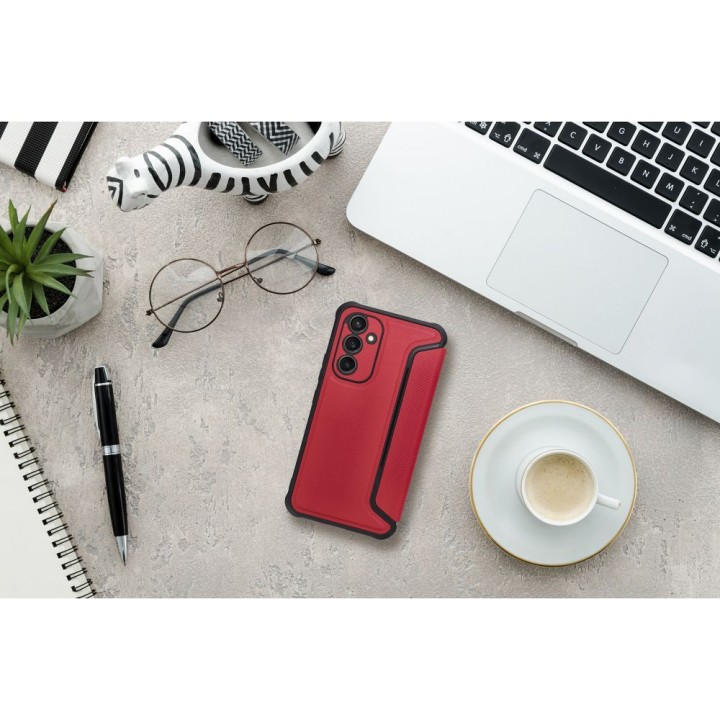 Flip case for Samsung A57 5G Razor Book red