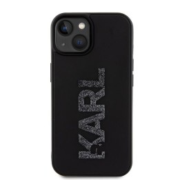KARL LAGERFELD case for IPHONE 15 KLHCP15S3DMBKCK (3D Logo Glitter) black