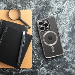 Case for Samsung A57 Electro Mag Cover MagSafe compatible titanium