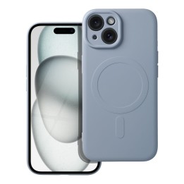 Case for Samsung A57 Silicone Mag Cover MagSafe compatible (camera protection) light blue