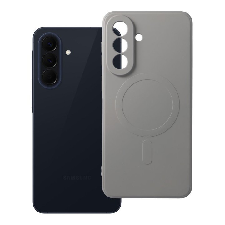 Чохол для Samsung A57 Silicone Mag Cover сумісний з MagSafe (camera protection) титаново сірий