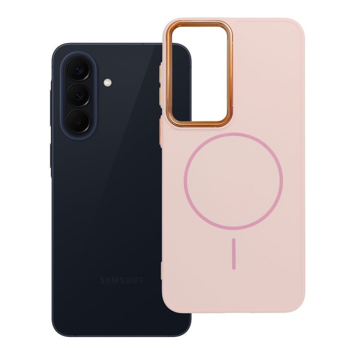 Case for Samsung A57 Frame Mag Cover MagSafe compatible powder pink