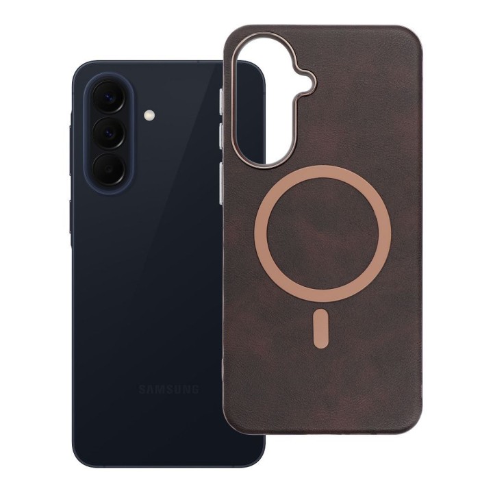 Case for Samsung A57 Gentleman Mag Cover MagSafe compatible brown