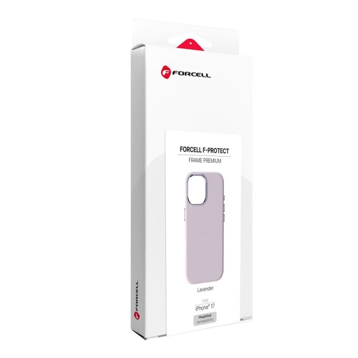 Case for iPhone 17 Forcell F-Protect Frame Premium MagSafe compatible lavender 0INT