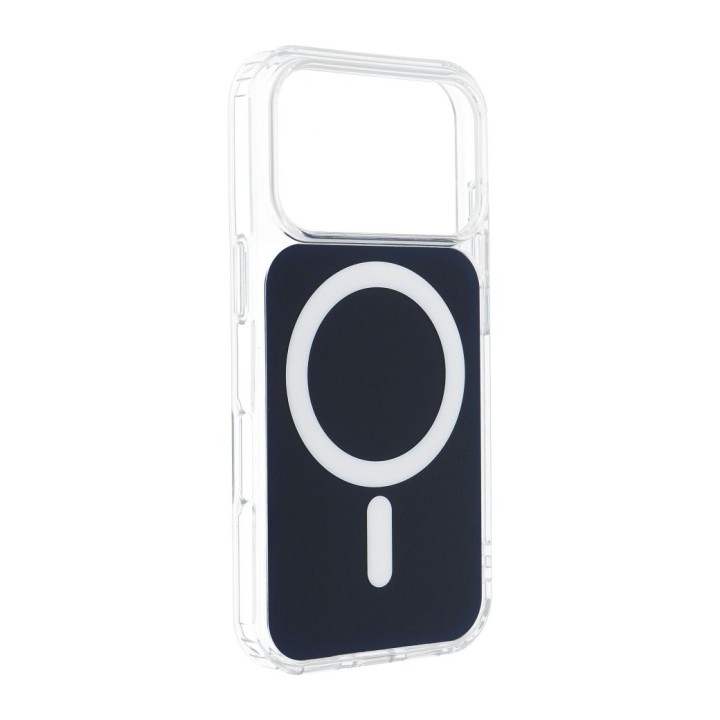 Etui na Samsung A37 Clear Fusion Mag Cover zgodne z MagSafe granatowe