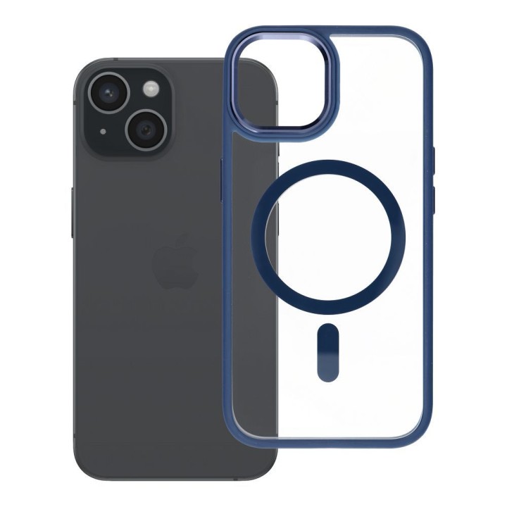 ROAR case MAG BUMPER compatible with MagSafe for IPHONE 15 blue