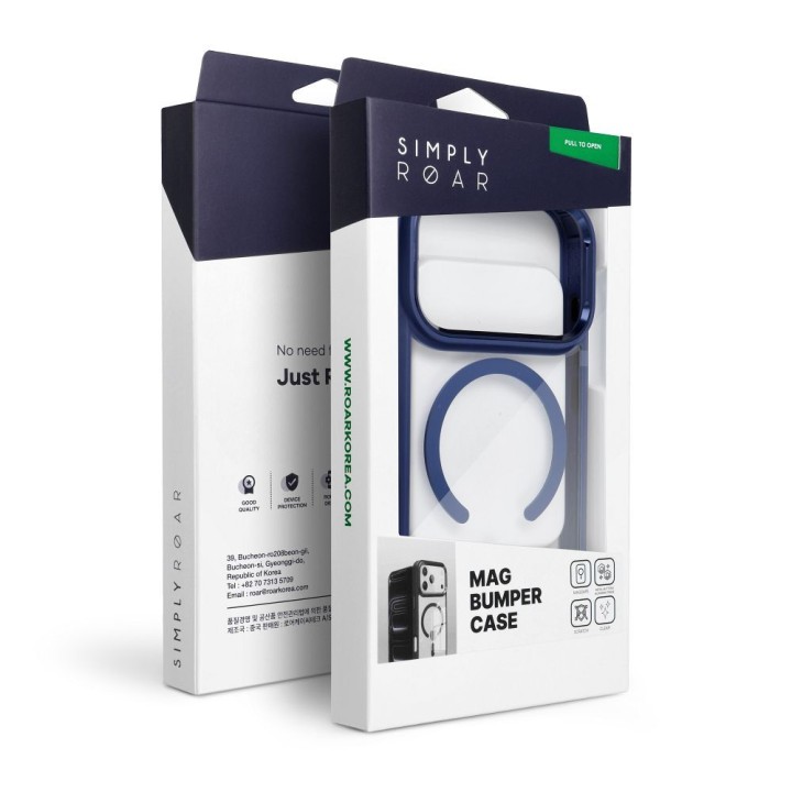 ROAR чохол MAG BUMPER сумісний з MagSafe для IPHONE 17 Pro Max синій