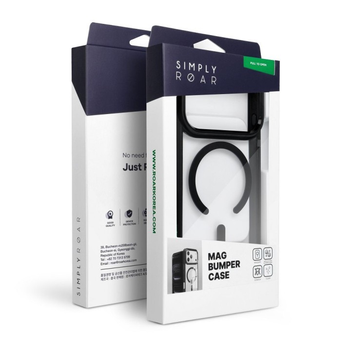 ROAR чохол MAG BUMPER сумісний з MagSafe для IPHONE 15 чорний