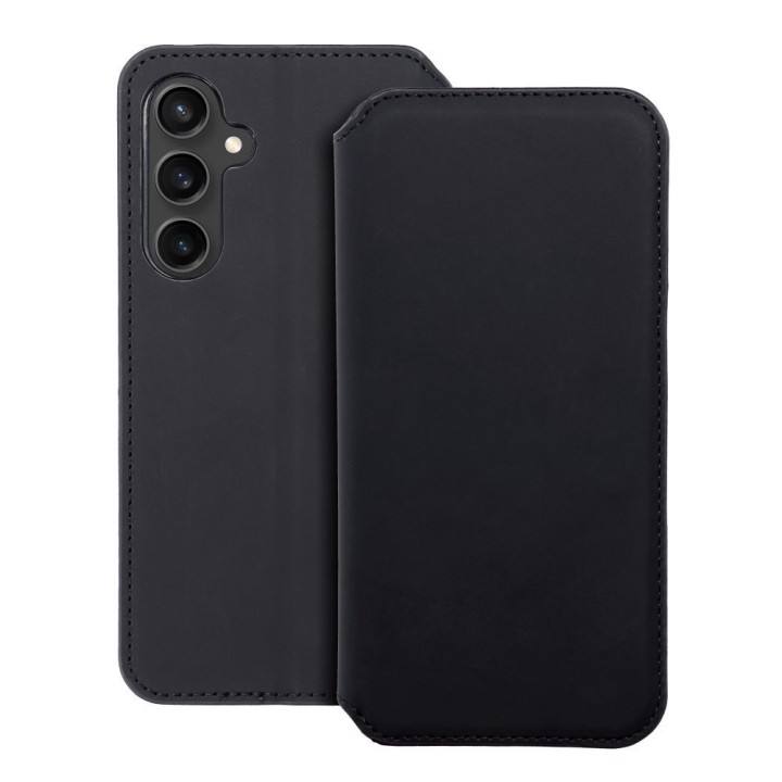 Чехол с клапаном для Samsung S23 FE Dual Pocket Book черный