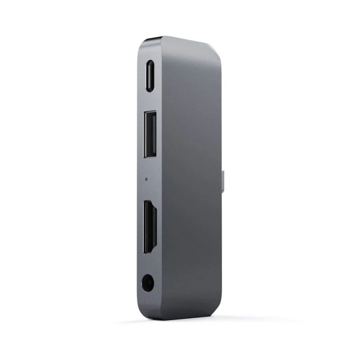 Адаптер HUB 4 в 1 USB C Satechi Mobile Pro Hub ST-TCMPHM сірий
