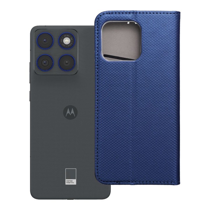 Чехол с клапаном для Motorola EDGE 70 Smart Case Book темно-синий