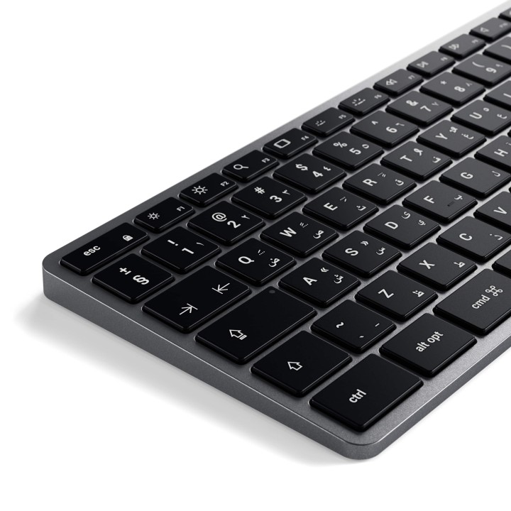 Wired keyboard USB C QWERTY Satechi Slim W3 Wired ST-UCSW3M grey