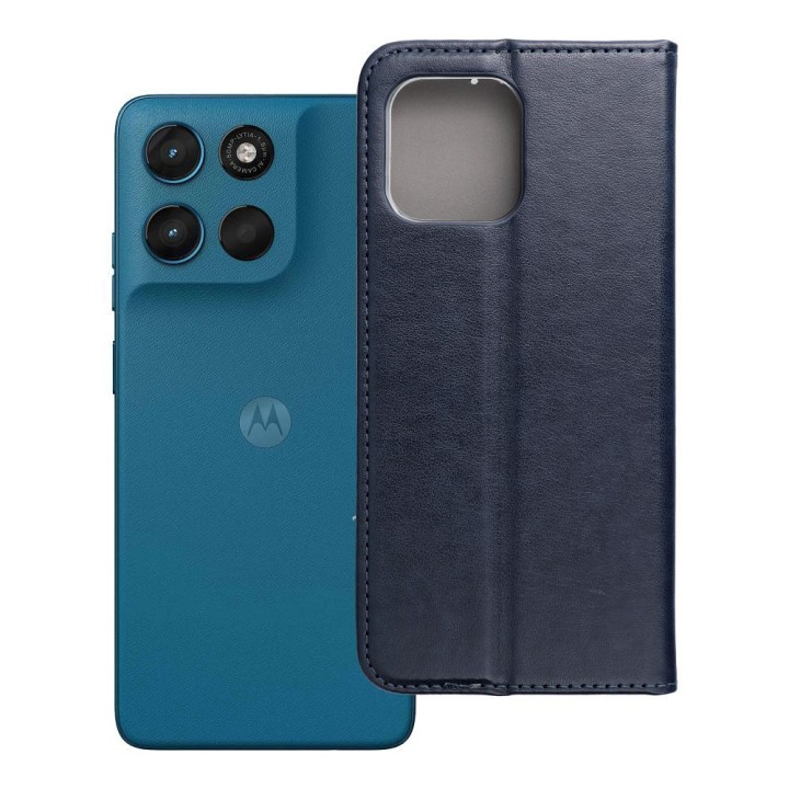 Чехол с клапаном для Motorola G57 Power Smart Magneto темно-синий