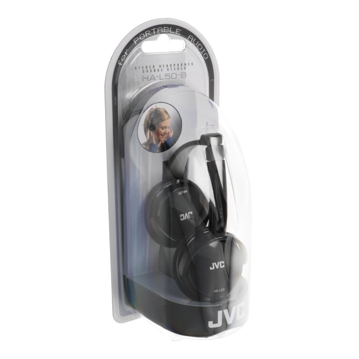 Wired on-ear headphones JVC HAL-50-B black