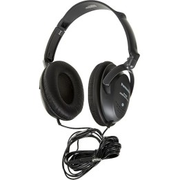 Проводные наушники с оголовьем 3,5mm с адаптером большой Jack PANASONIC RP-HT225 черные