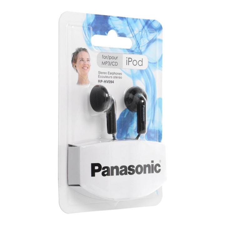 Проводные наушники 3,5mm PANASONIC RP-HV094E-K черные