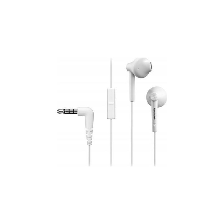 Wired headphones jack 3,5mm PANASONIC RP-TCM55E-W white