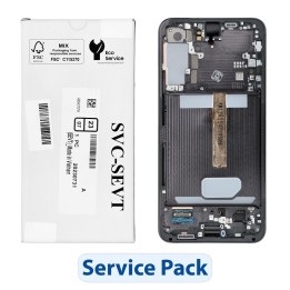 ServicePack LCD дисплей SAMSUNG S22 Plus S906 GH82-27500A чорний