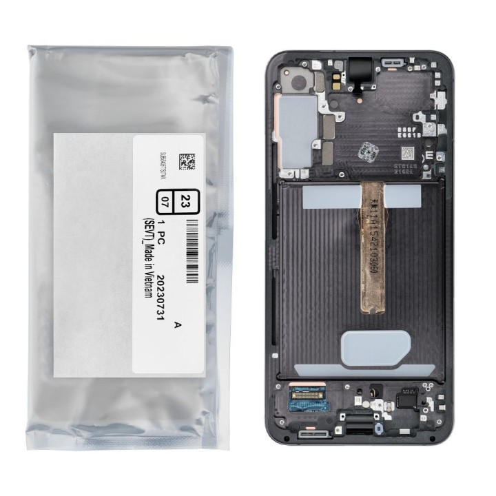 ServicePack LCD display SAMSUNG S22 Plus S906 GH82-27500A black
