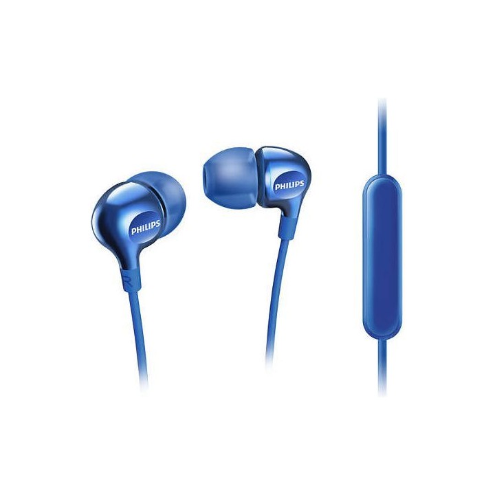 Wired headphones Jack 3,5 with microphone PHILIPS headphones SHE3705BL blue