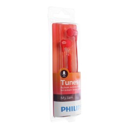 Проводные наушники jack 3,5 mm PHILIPS SHE3555RD красные