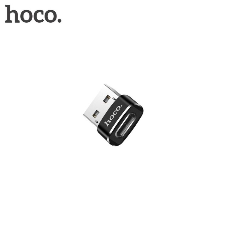 Adapter OTG USB A for USB C Hoco UA6 black