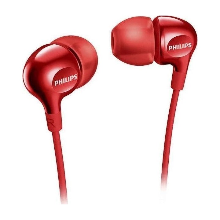 Дротові навушники jack 3,5 mm PHILIPS SHE3555RD червоні