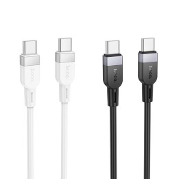 Кабель USB-C – USB-C Hoco 3A 60W силіконовий 1 m X109 чорний