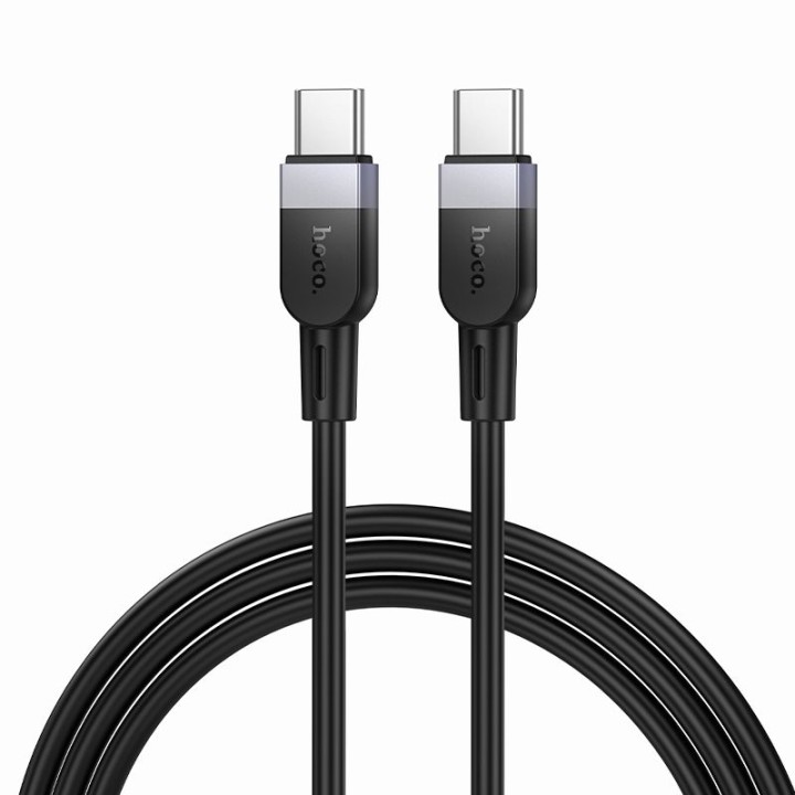 USB-C to USB-C cable Hoco 3A 60W silicone 1 m X109 black