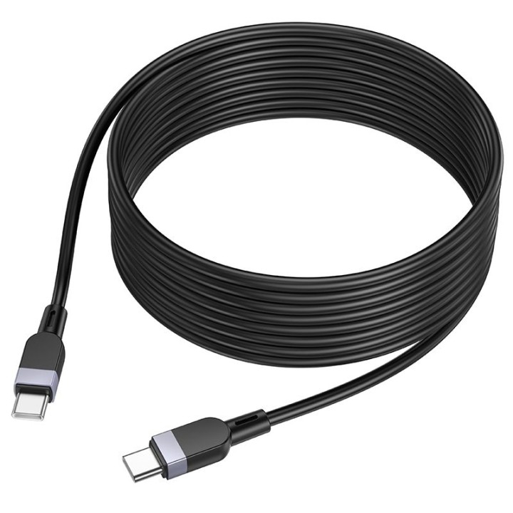 USB-C to USB-C cable Hoco 3A 60W silicone 3 m X109 black