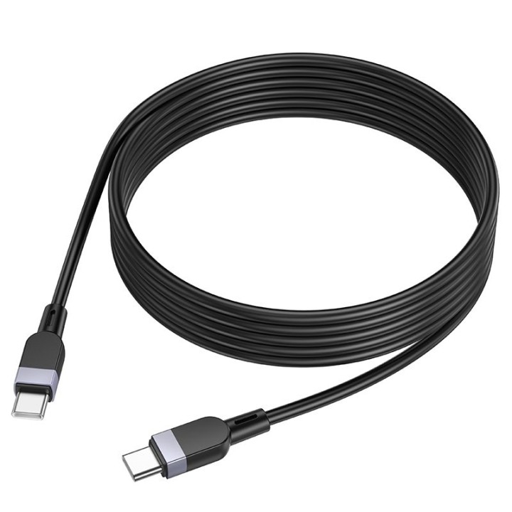 USB-C to USB-C cable Hoco 3A 60W silicone 3 m X109 black