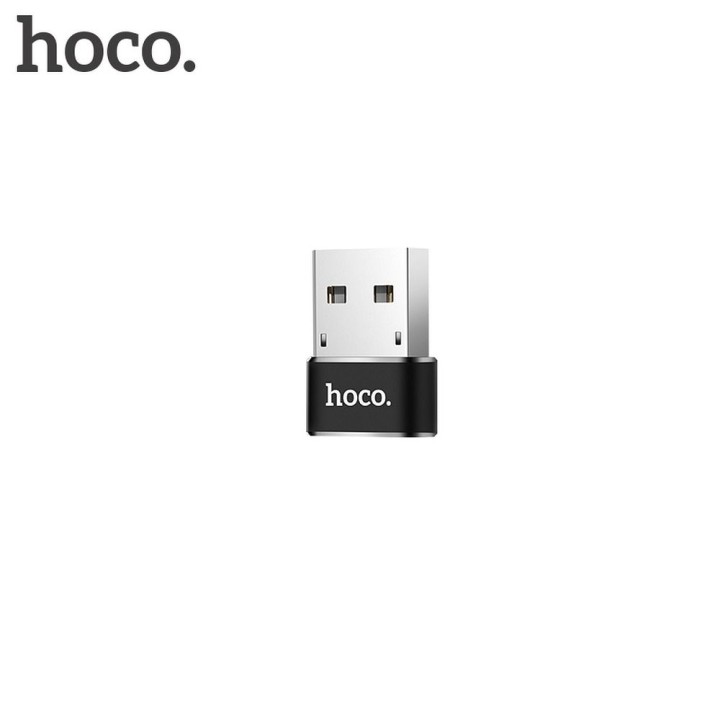 Адаптер OTG USB A для USB C Hoco UA6 черный