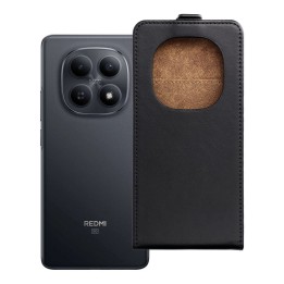 Etui z klapką pionowe na Xiaomi Redmi NOTE 15 PRO PLUS 5G Slim Flexi Fresh czarne
