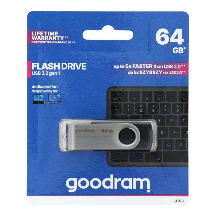 GOODRAM USB flash drive UTS3 64GB USB3.2