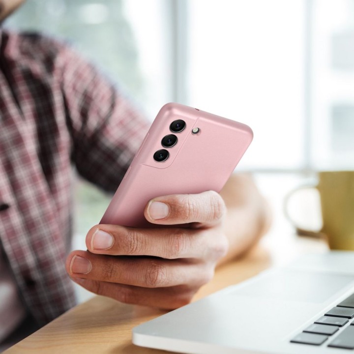 Чохол для Samsung A27 5G Metallic рожевий