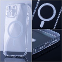 Чехол для iPhone 15 PRO MAX Clear Mag Cover (Str / Camera Protection) совместимый с MagSafe прозрачный