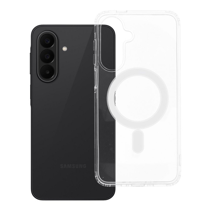 Чохол для Samsung A27 Clear Mag Cover (MID) сумісний з MagSafe прозорий