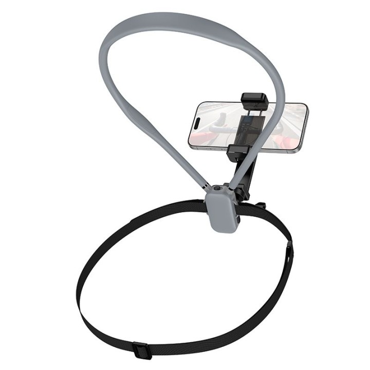 Phone holder neck universal Hoco K30 gray-black