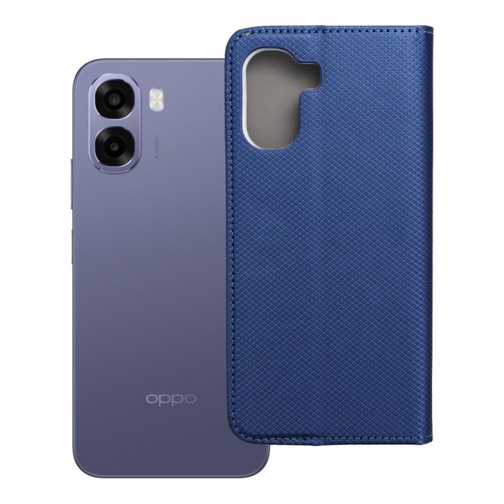 Etui z klapką na Oppo A6x Smart Case Book granatowe