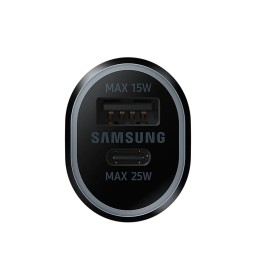 Oryginalna Ładowarka Samochodowa Samsung EP-L4020NBEGEU Dual Fast Charging 40W czarny blister