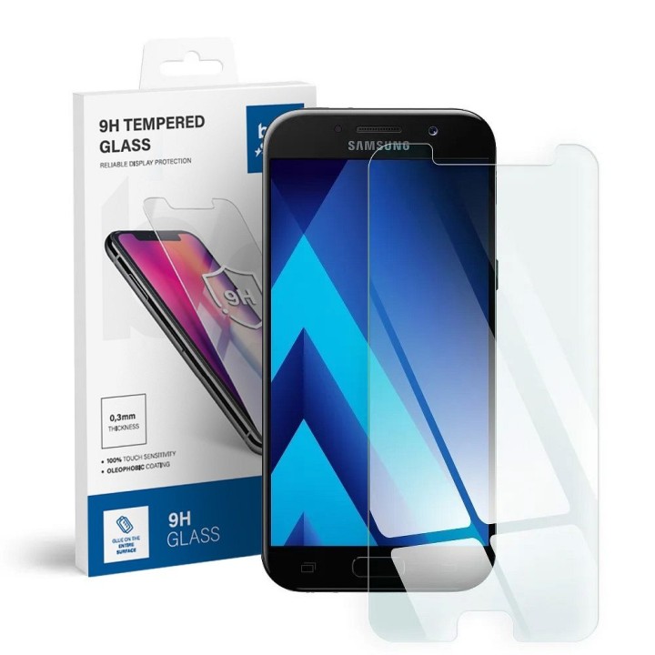 Закаленное стекло для Samsung A5 2017 Blue Star