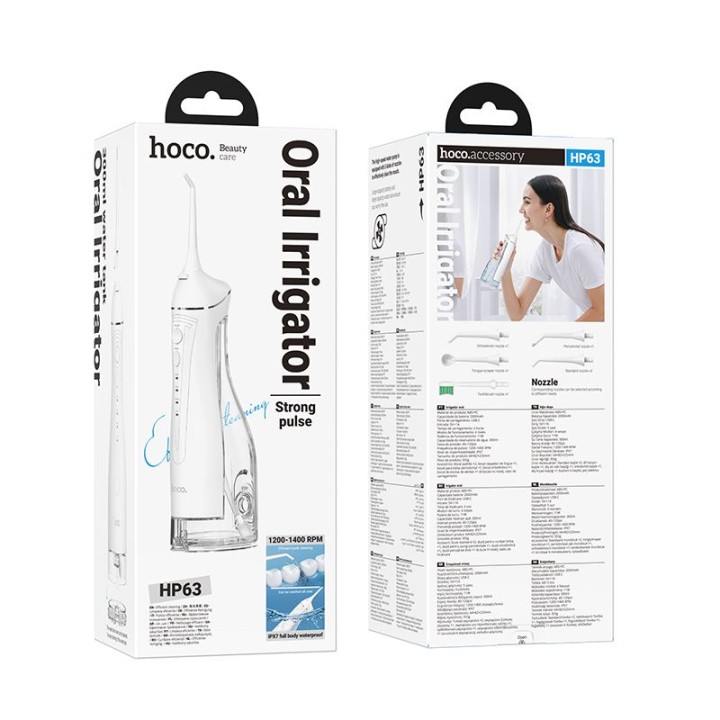 Ирригатор для полости рта Hoco IPX7 300 ml HP63 белый