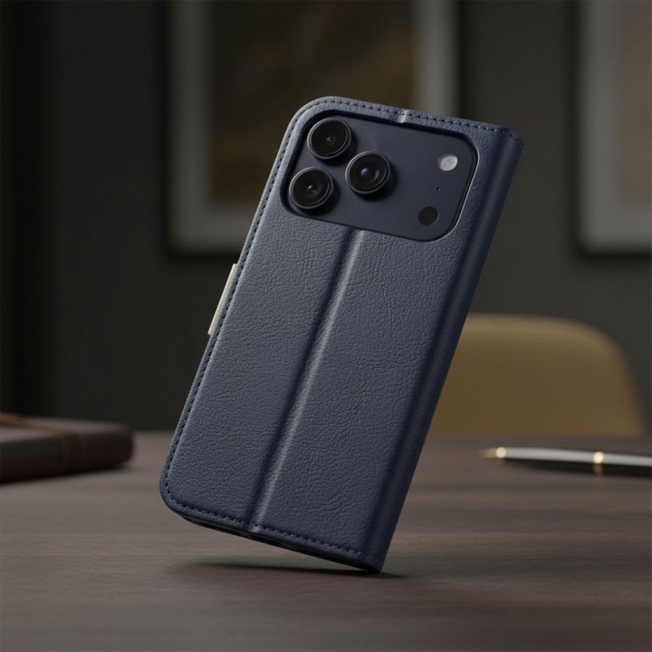 Flip case for Xiaomi Redmi NOTE 15 PRO 4G Split Book navy blue-cream
