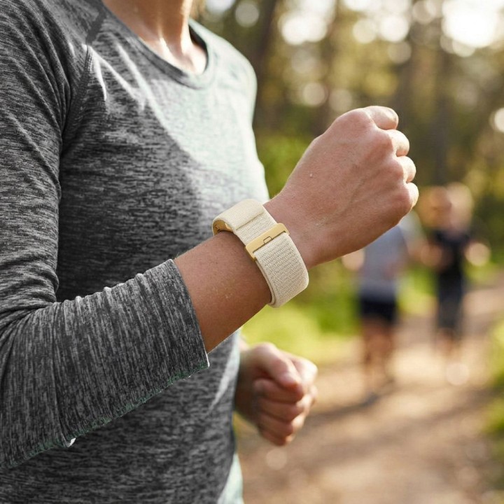 Smart band with IP68, EKG, HR, HRV, BP, SPO2, sleep & stress monitoring TITMO Loop I-110 gold 0INT