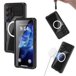 Case for Samsung S26 ULTRA waterproof Shellbox Mars with metal ring black