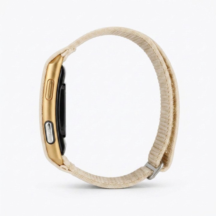 Smart band with IP68, EKG, HR, HRV, BP, SPO2, sleep & stress monitoring TITMO Loop I-110 gold 0INT