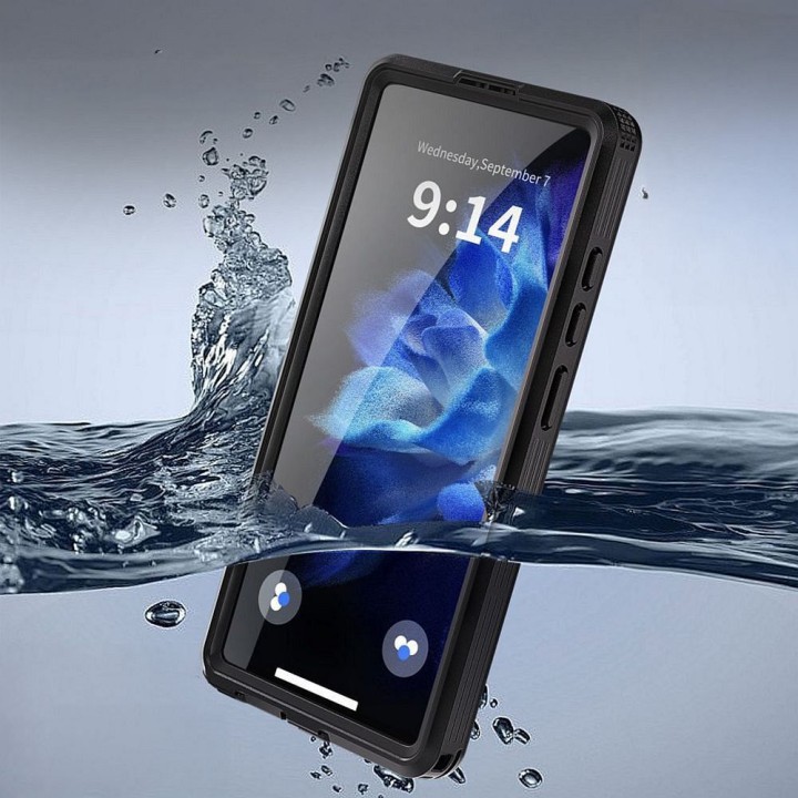 Case for Samsung S26 ULTRA waterproof Shellbox Mars with metal ring black