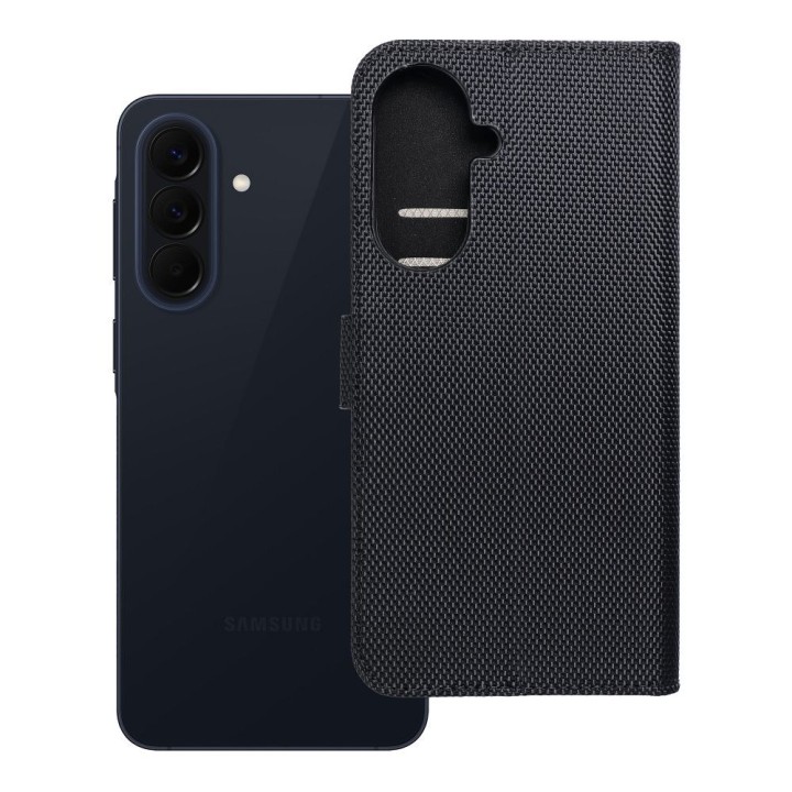 Flip case for Samsung A57 5G 4Card RFID anti-theft tech fabric black