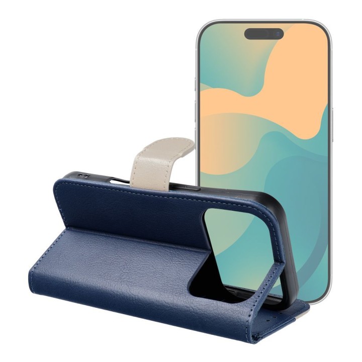 Flip case for Xiaomi Redmi NOTE 15 PRO 4G Split Book navy blue-cream