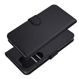 Etui z klapką na Xiaomi Redmi NOTE 15 PRO 4G 4Card RFID antykradzieżowe tech fabric czarne